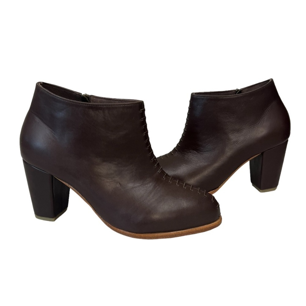 BaliElf ELF Monte Carlo Made by Hand Dark Brown Leather Boots Size 7.5 - Picture 1 of 9